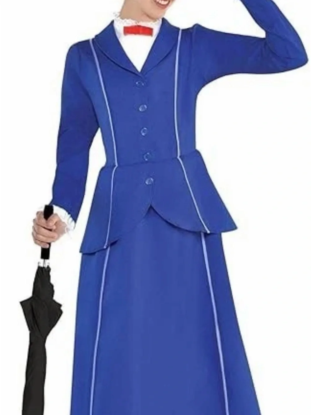 Kids Blue Classic Storybook Costume with Black Daisy Hat